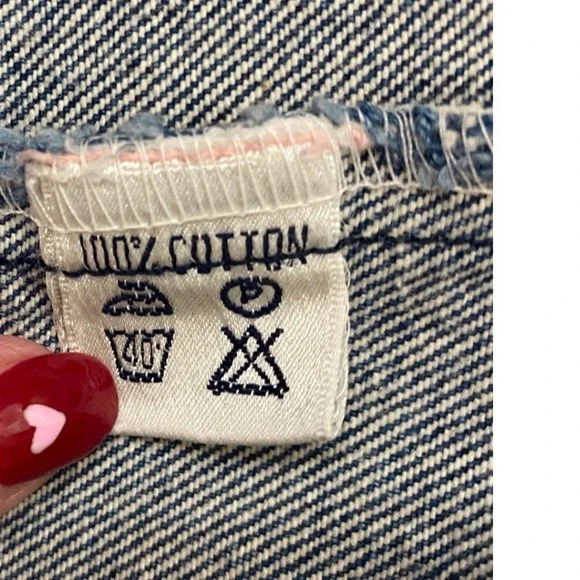 Virtue Jeans Casual Collection Denim Jacket Floral Print Pockets Lined 80s 90s M - Picture 4 of 9